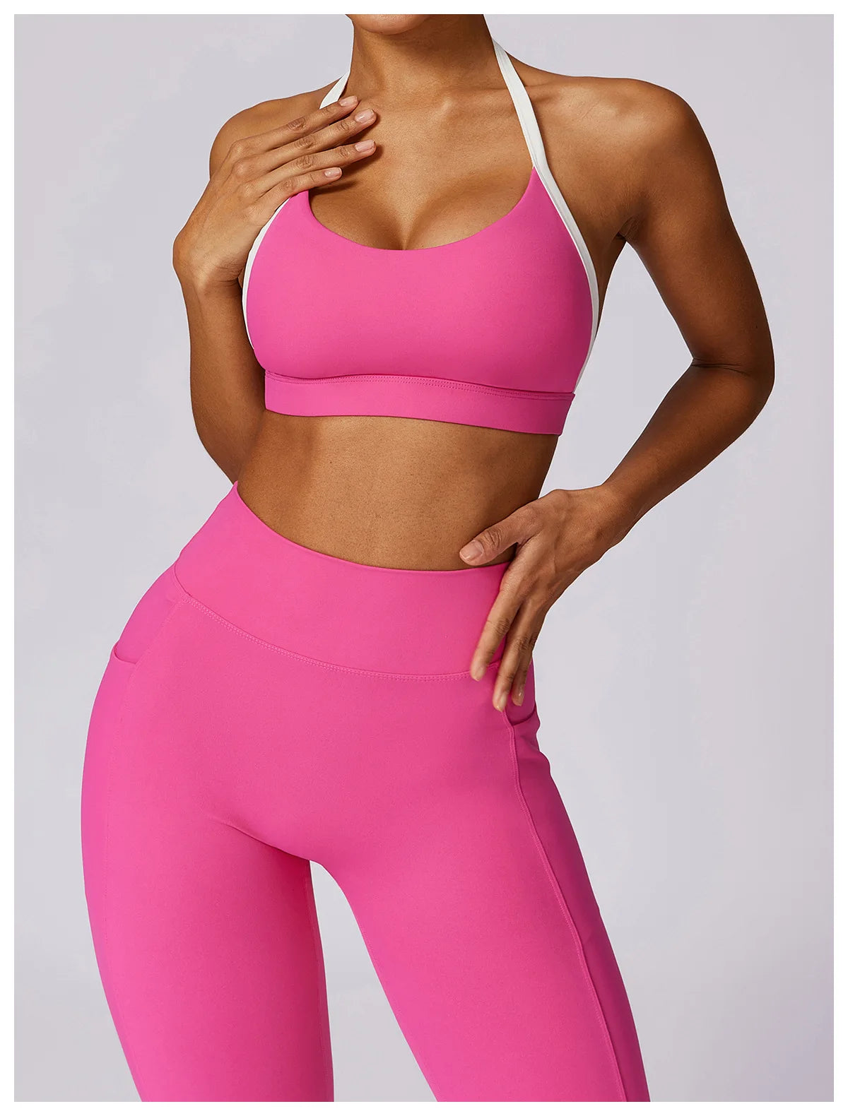 Yoga Set 2PCS Women Sportswear Comfortable Fit  Clean Vanilla Store