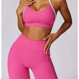 Yoga Set 2PCS Women Sportswear Comfortable Fit  Clean Vanilla Store