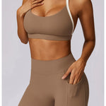 Yoga Set 2PCS Women Sportswear Comfortable Fit  Clean Vanilla Store