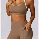 Yoga Set 2PCS Women Sportswear Comfortable Fit  Clean Vanilla Store