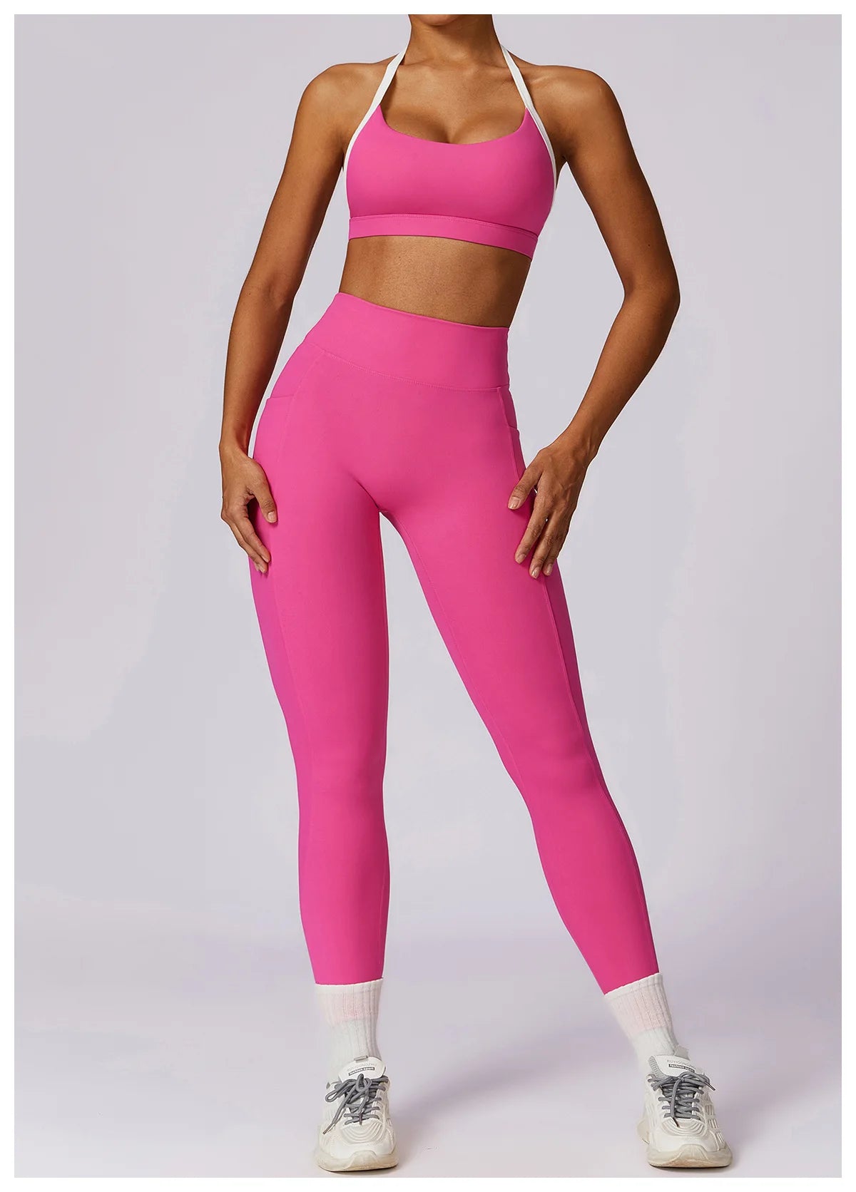 Yoga Set 2PCS Women Sportswear Comfortable Fit  Clean Vanilla Store