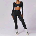 Yoga Set 2PCS Women Sportswear Comfortable Fit  Clean Vanilla Store