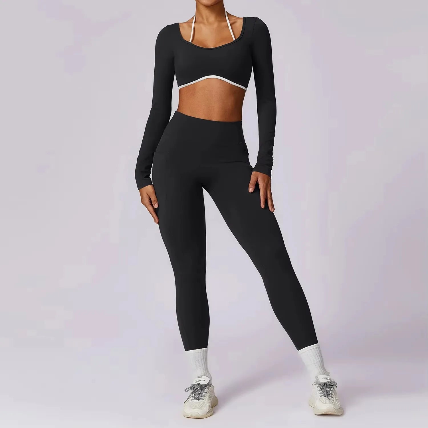 Yoga Set 2PCS Women Sportswear Comfortable Fit  Clean Vanilla Store