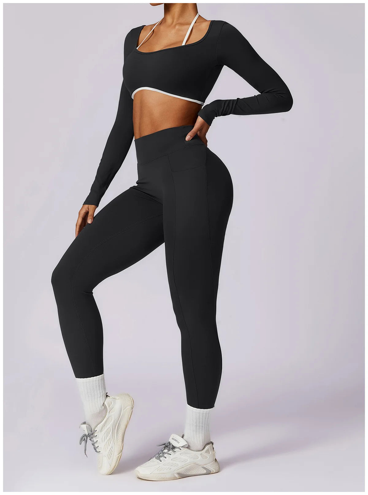 Yoga Set 2PCS Women Sportswear Comfortable Fit  Clean Vanilla Store