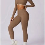 Yoga Set 2PCS Women Sportswear Comfortable Fit  Clean Vanilla Store