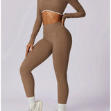 Yoga Set 2PCS Women Sportswear Comfortable Fit  Clean Vanilla Store
