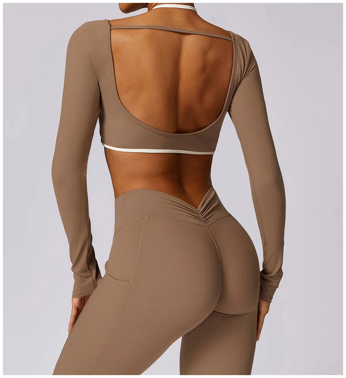 Yoga Set 2PCS Women Sportswear Comfortable Fit  Clean Vanilla Store
