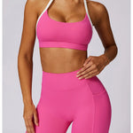 Yoga Set 2PCS Women Sportswear Comfortable Fit  Clean Vanilla Store
