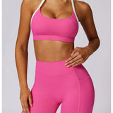 Yoga Set 2PCS Women Sportswear Comfortable Fit  Clean Vanilla Store
