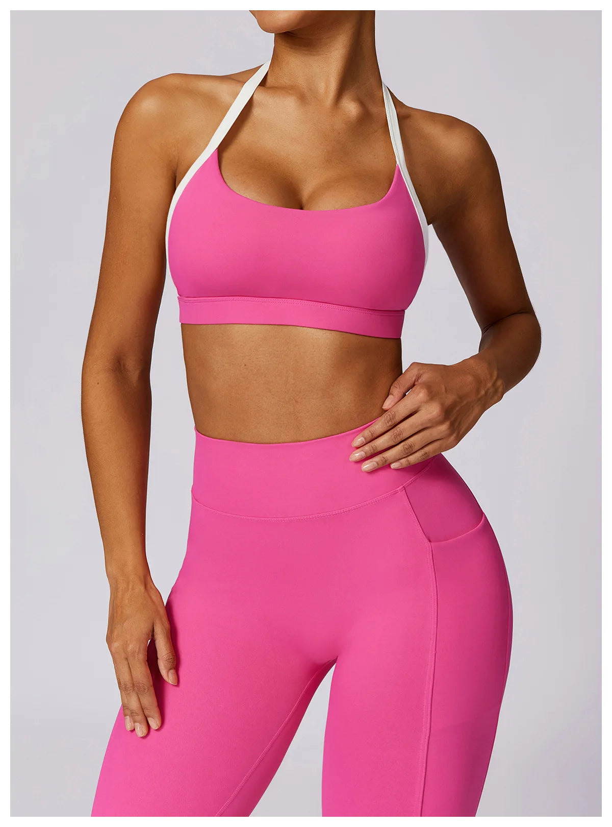 Yoga Set 2PCS Women Sportswear Comfortable Fit  Clean Vanilla Store