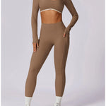 Yoga Set 2PCS Women Sportswear Comfortable Fit  Clean Vanilla Store