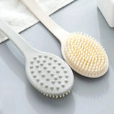 Long Handle Bath Brush Soft Body Scrub Massager Tool  Clean Vanilla Store