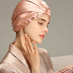Pure Silk Night Caps Turban for Hair Loss - Set of 2  Clean Vanilla Store