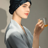 Pure Silk Night Caps Turban for Hair Loss - Set of 2  Clean Vanilla Store