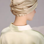Pure Silk Night Caps Turban for Hair Loss - Set of 2  Clean Vanilla Store