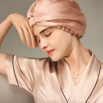 Pure Silk Night Caps Turban for Hair Loss - Set of 2  Clean Vanilla Store