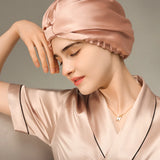 Pure Silk Night Caps Turban for Hair Loss - Set of 2  Clean Vanilla Store