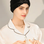 Pure Silk Night Caps Turban for Hair Loss - Set of 2  Clean Vanilla Store
