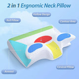 Memory Foam Orthopedic Pillow for Neck Support  Clean Vanilla Store
