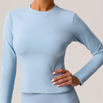 2025 Workout Outfits Slanted Shoulder Crop Tops Set 2PCS  Clean Vanilla Store