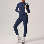 2025 Workout Outfits Slanted Shoulder Crop Tops Set 2PCS  Clean Vanilla Store