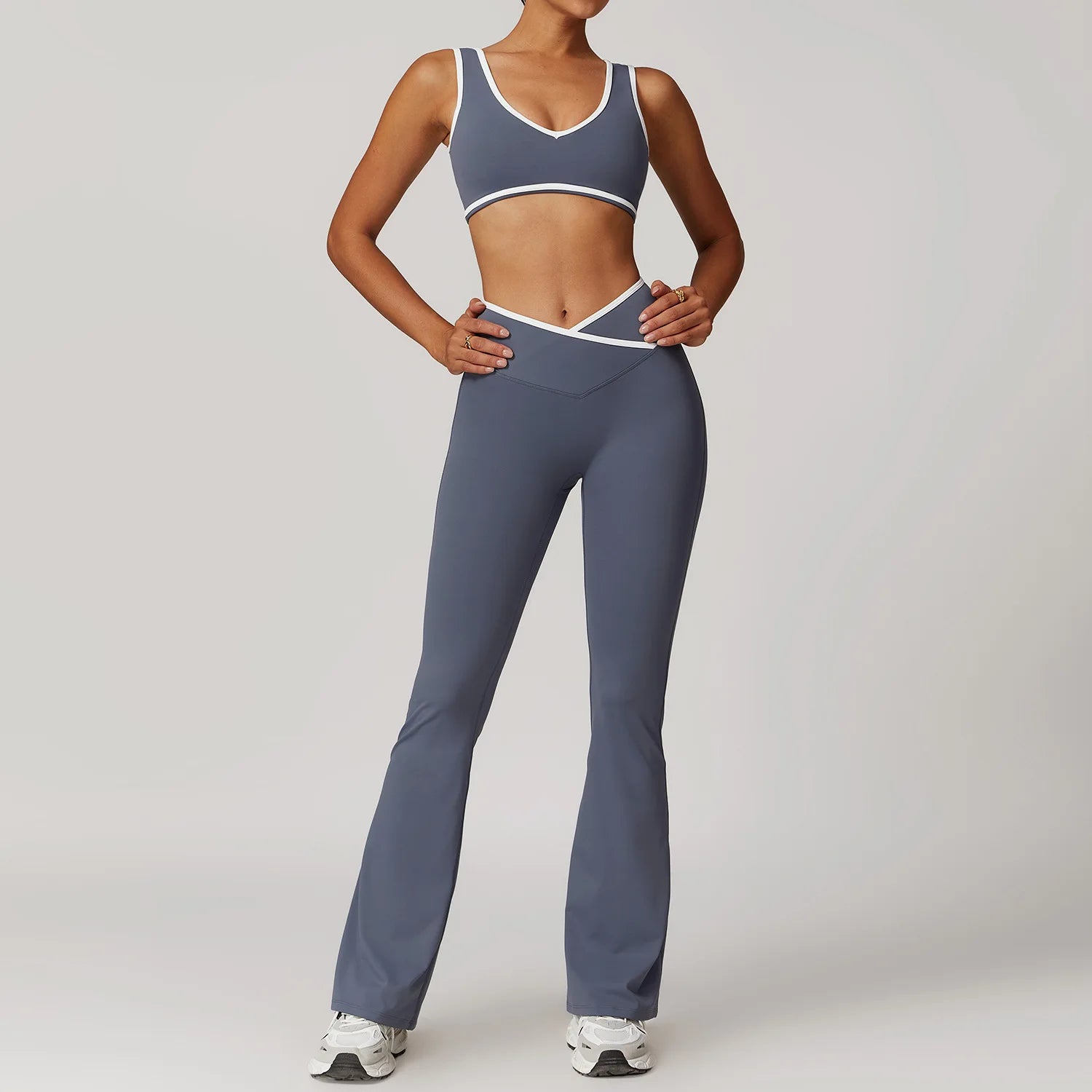 Comfort Fit 2PCS Yoga Set Women Tracksuit Nude  Clean Vanilla Store