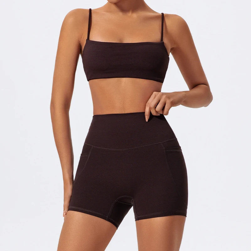 Ctenkevet Women's Slim Yoga Set Activewear Stylish Fit 2Pcs  Clean Vanilla Store