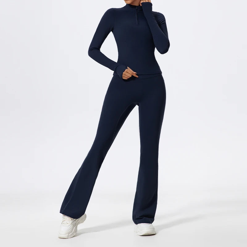 Ctenkevet Women's Slim Yoga Set Activewear Stylish Fit 2Pcs  Clean Vanilla Store