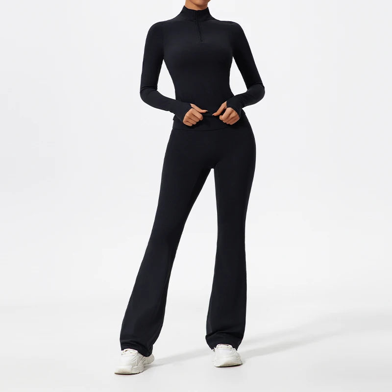 Ctenkevet Women's Slim Yoga Set Activewear Stylish Fit 2Pcs  Clean Vanilla Store
