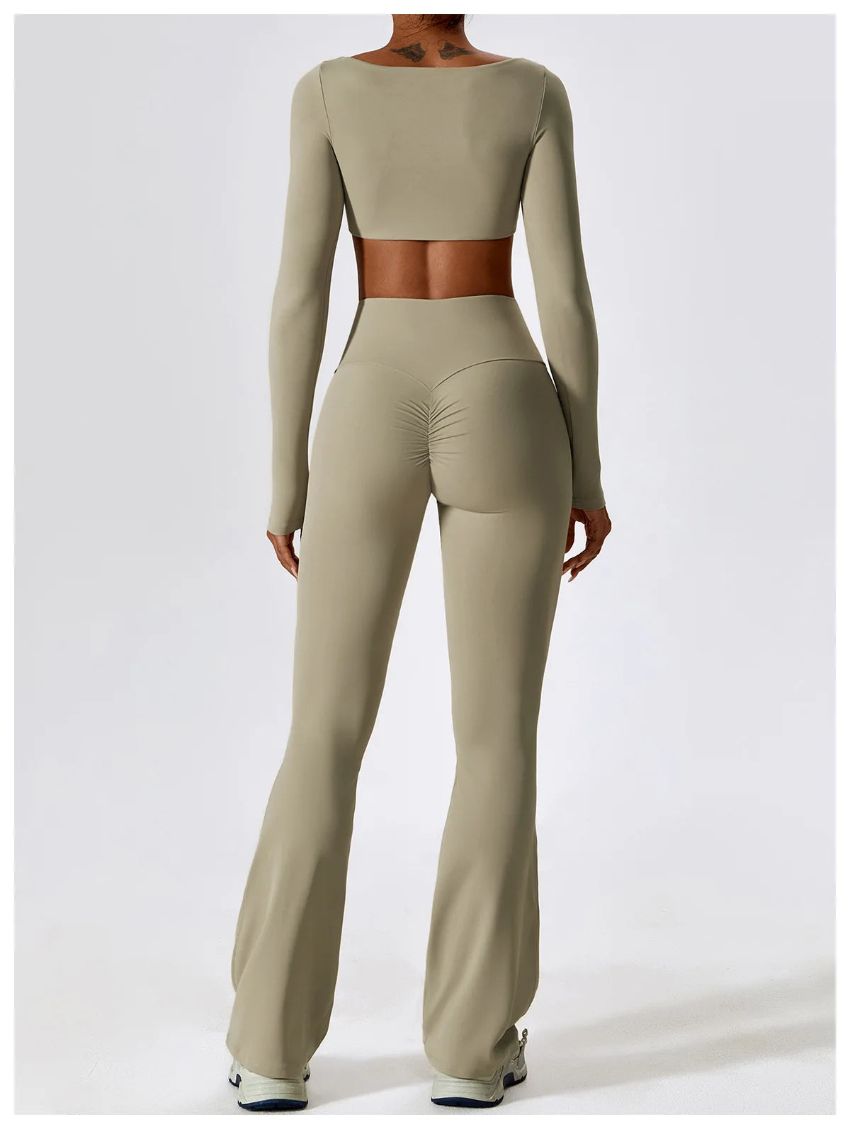 Gym Yoga Suit 2PCS Tight Fitting Set for Women  Clean Vanilla Store