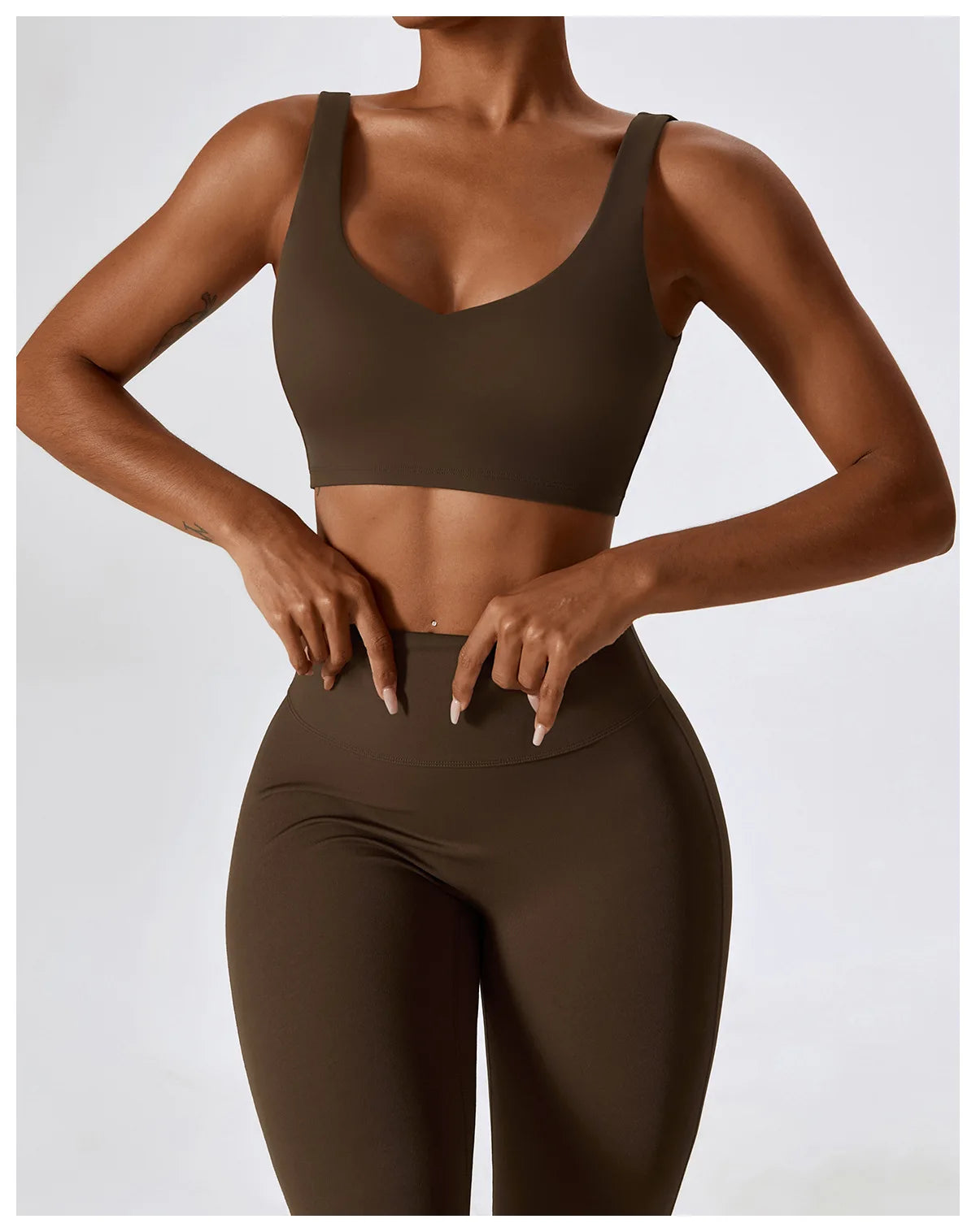 Gym Yoga Suit 2PCS Tight Fitting Set for Women  Clean Vanilla Store