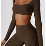 Gym Yoga Suit 2PCS Tight Fitting Set for Women  Clean Vanilla Store