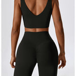 Gym Yoga Suit 2PCS Tight Fitting Set for Women  Clean Vanilla Store