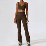 Gym Yoga Suit 2PCS Tight Fitting Set for Women  Clean Vanilla Store