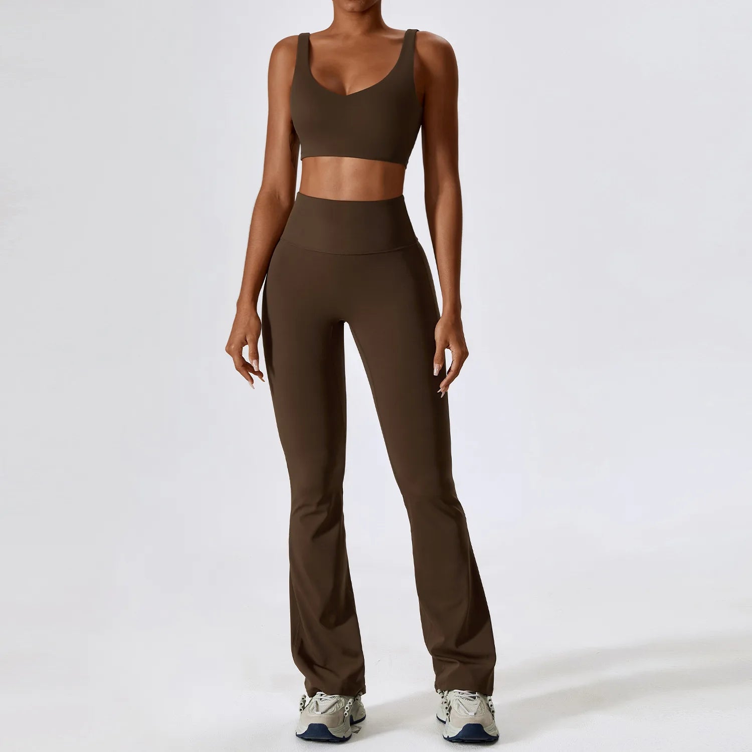 Gym Yoga Suit 2PCS Tight Fitting Set for Women  Clean Vanilla Store