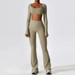 Gym Yoga Suit 2PCS Tight Fitting Set for Women  Clean Vanilla Store
