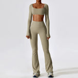Gym Yoga Suit 2PCS Tight Fitting Set for Women  Clean Vanilla Store