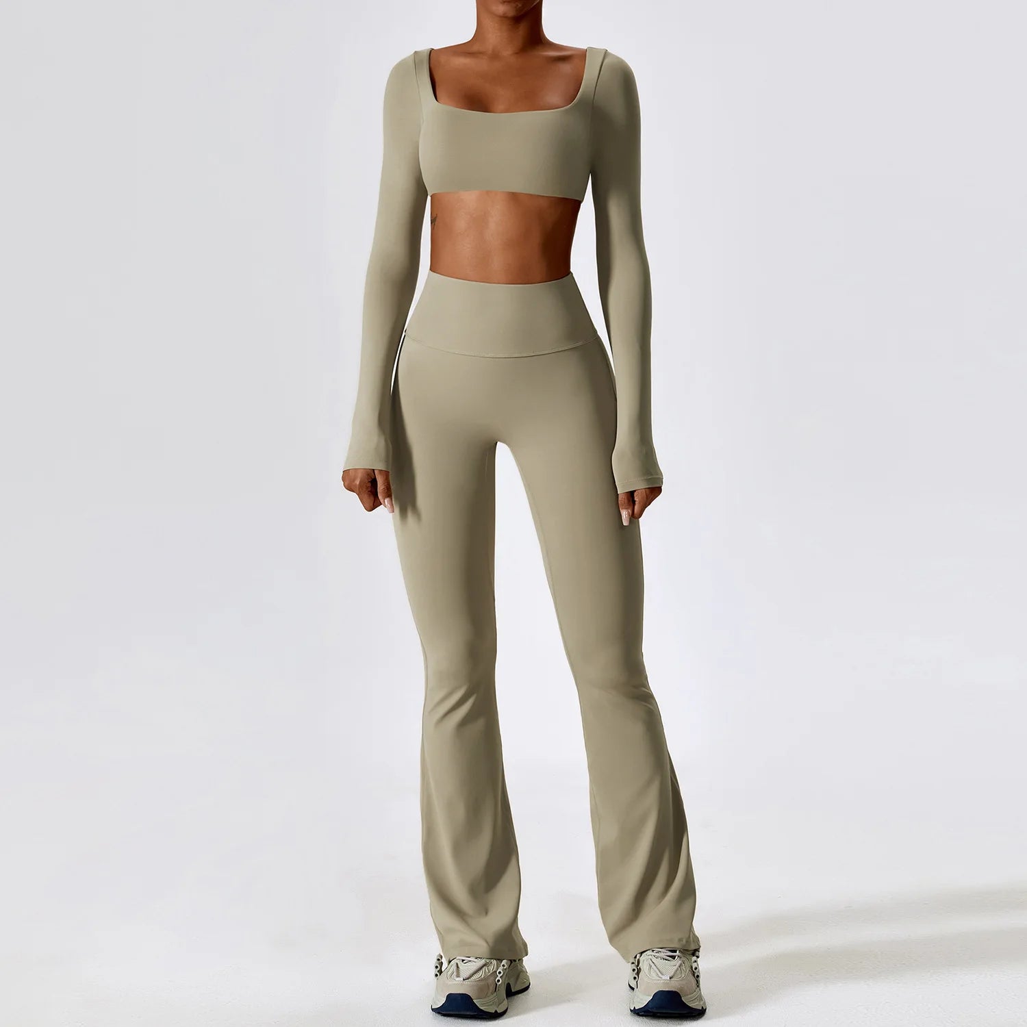 Gym Yoga Suit 2PCS Tight Fitting Set for Women  Clean Vanilla Store