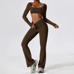 Gym Yoga Suit 2PCS Tight Fitting Set for Women  Clean Vanilla Store