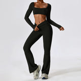 Gym Yoga Suit 2PCS Tight Fitting Set for Women  Clean Vanilla Store