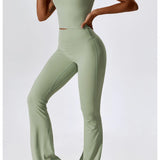 Gym Yoga Suit 2PCS Tight Fitting Set for Women  Clean Vanilla Store