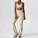 Gym Yoga Suit 2PCS Tight Fitting Set for Women  Clean Vanilla Store