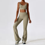 Gym Yoga Suit 2PCS Tight Fitting Set for Women  Clean Vanilla Store