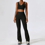 Gym Yoga Suit 2PCS Tight Fitting Set for Women  Clean Vanilla Store