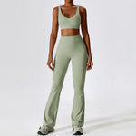 Gym Yoga Suit 2PCS Tight Fitting Set for Women  Clean Vanilla Store