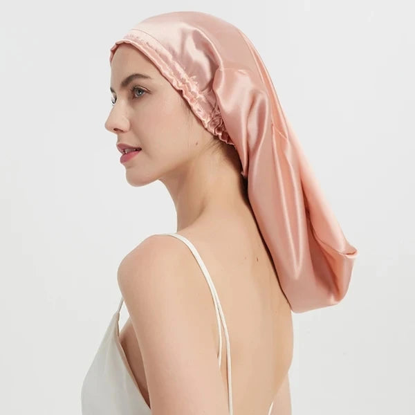 100% Mulberry Silk Long Hair Wrap Bonnet for Women  Clean Vanilla Store