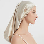 100% Mulberry Silk Long Hair Wrap Bonnet for Women  Clean Vanilla Store
