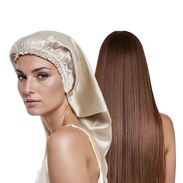 100% Mulberry Silk Long Hair Wrap Bonnet for Women  Clean Vanilla Store