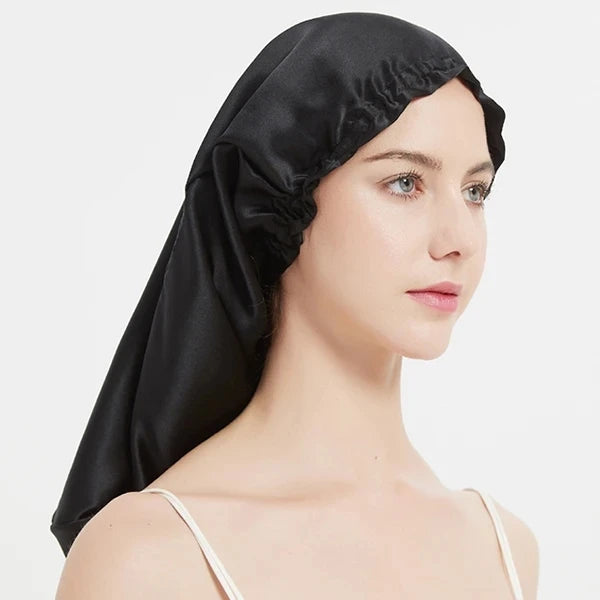 100% Mulberry Silk Long Hair Wrap Bonnet for Women  Clean Vanilla Store