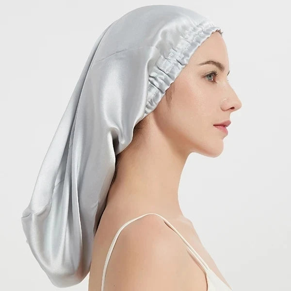 100% Mulberry Silk Long Hair Wrap Bonnet for Women  Clean Vanilla Store